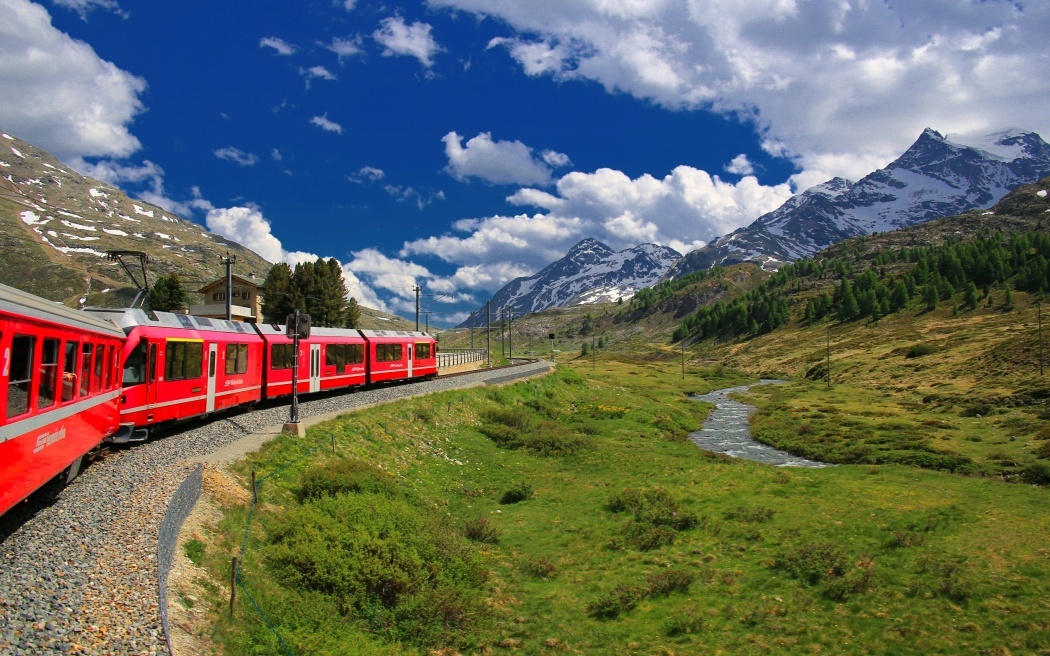 Glacier Bernina Express Davos